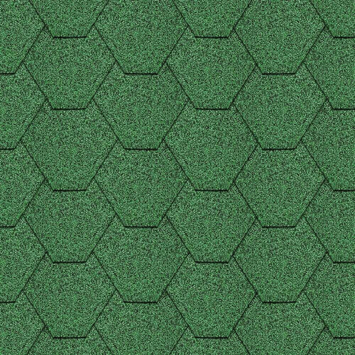 Hexagonal Reinforced Fibreglass Roofing Shingles - Timber DIY - Roofing Materials