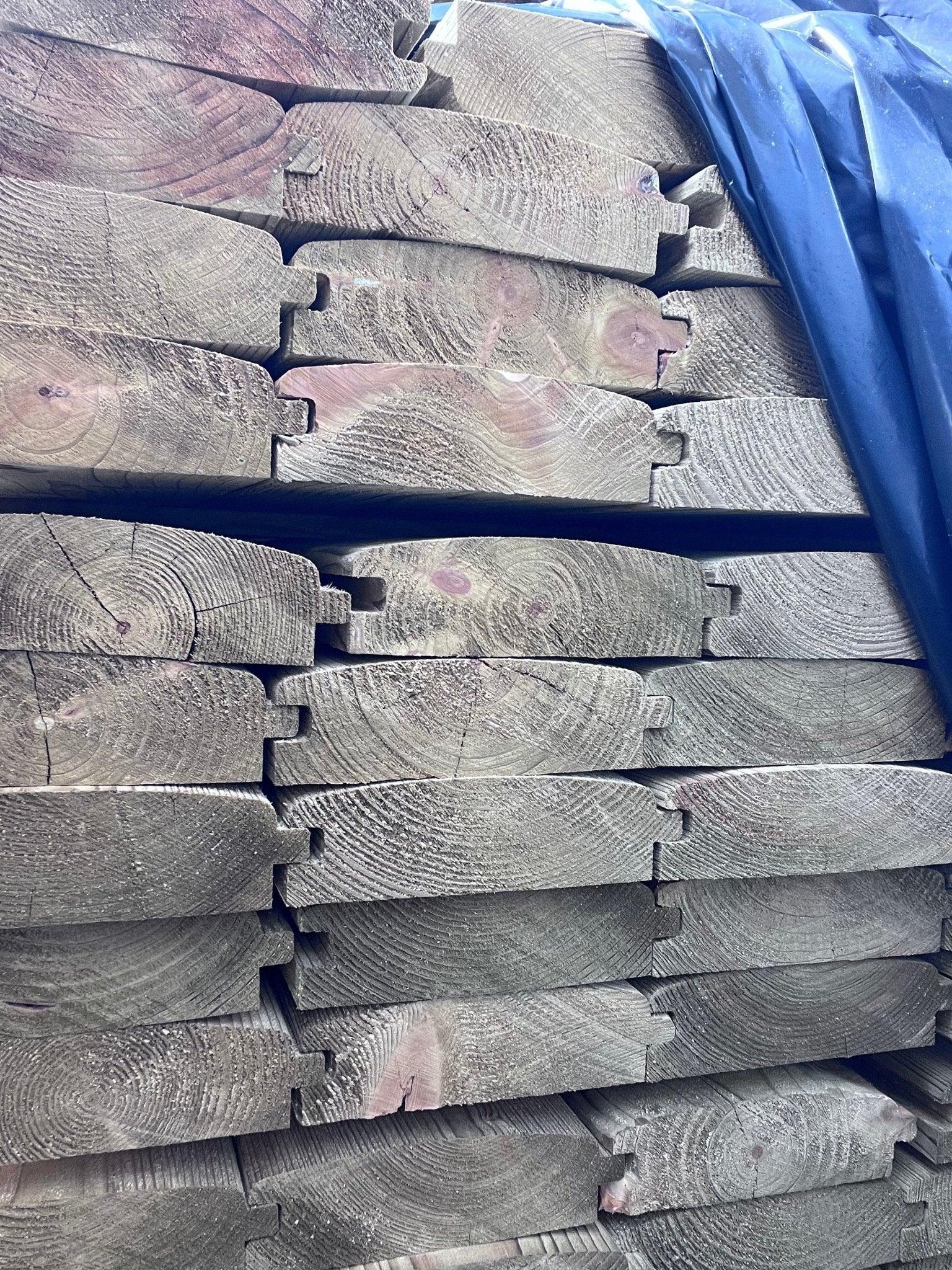 32x125 Tanalised Treated Loglap Cladding