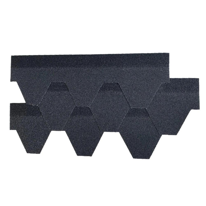 Hexagonal Reinforced Fibreglass Roofing Shingles