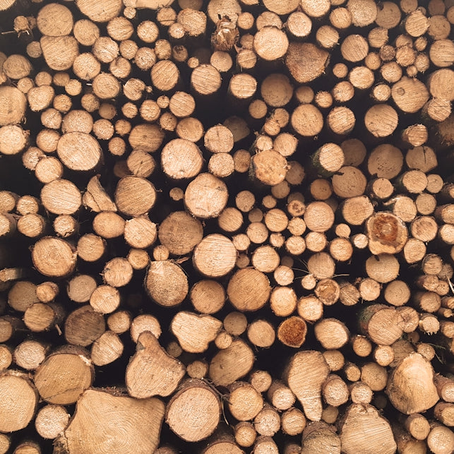 brown log lot at daytime