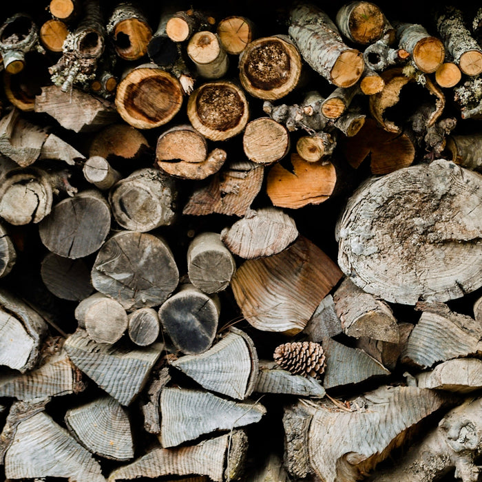 brown and black wood logs