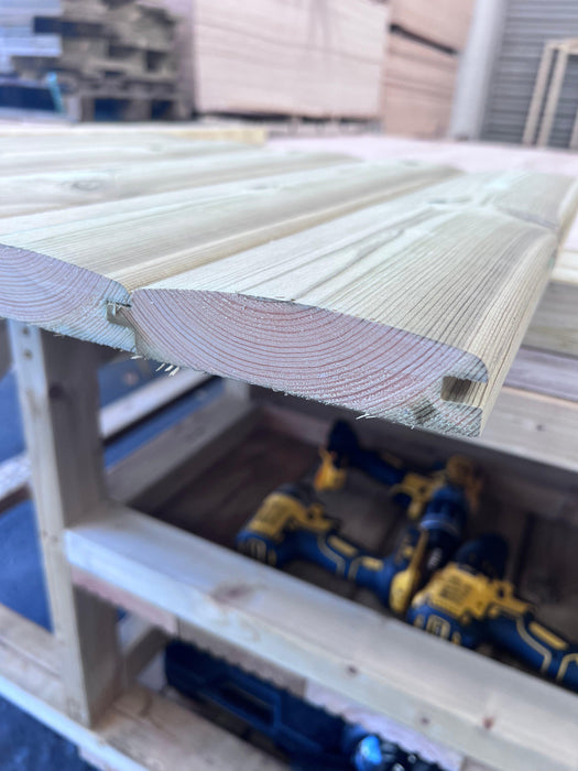 External Loglap Timber 32x125 Tanalised Treated Loglap Cladding — Timber DIY