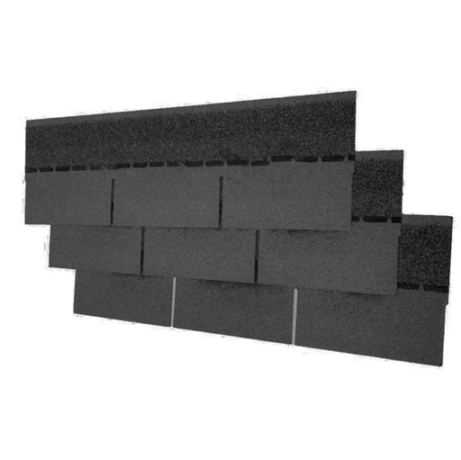 3-TAB Square Reinforced Fibreglass Roofing Shingles - Timber DIY - Roofing Materials