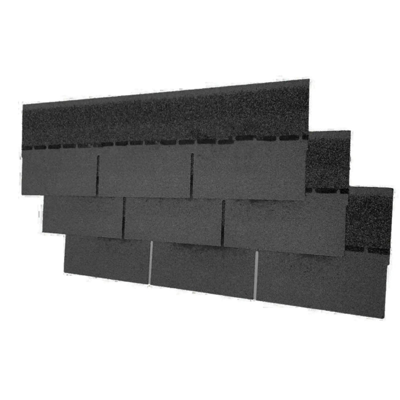 3-TAB Square Reinforced Fibreglass Roofing Shingles - Timber DIY - Roofing Materials