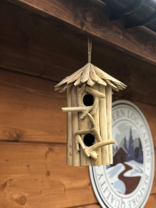 Driftwood Hanging Double Birdhouse - Timber DIY - Garden Products