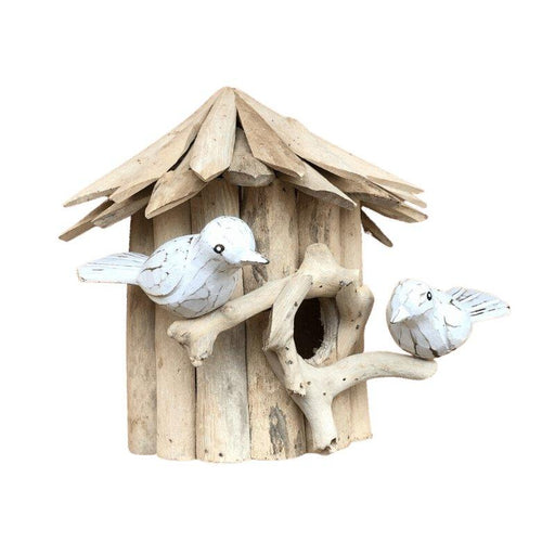 Handmade Driftwood Birdhouse Wall Hung - Timber DIY -