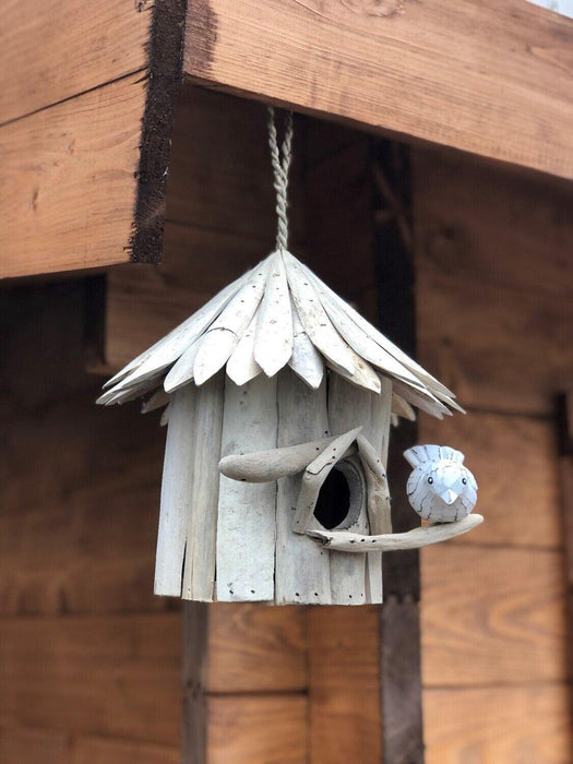 Handmade Driftwood Hanging Birdbox - Timber DIY -