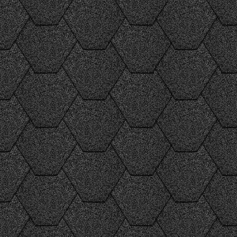 Hexagonal Reinforced Fibreglass Roofing Shingles - Timber DIY - Roofing Materials