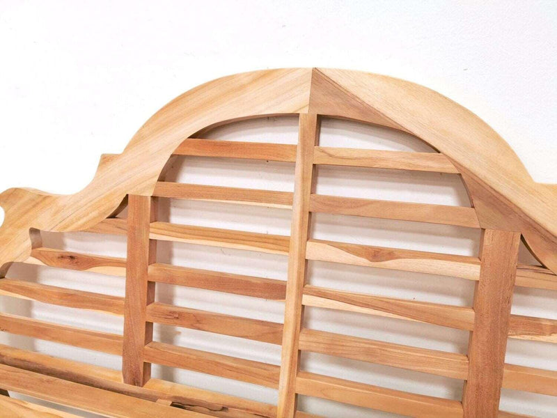Solid Teak 'Lutyens' Style Garden Bench - Timber DIY - Garden Products