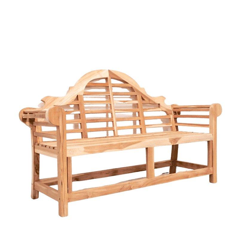 Solid Teak 'Lutyens' Style Garden Bench - Timber DIY - Garden Products